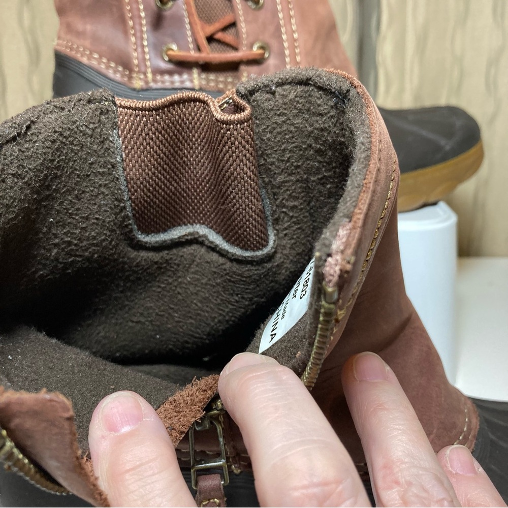 Sperry Top Sider Saltwater Wedge Tide Women's 7 Duck Boot Brown Leather STS80770 - Picture 12 of 16